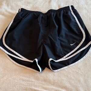 Nike Women's Athletic Shorts in Black with White Accents
